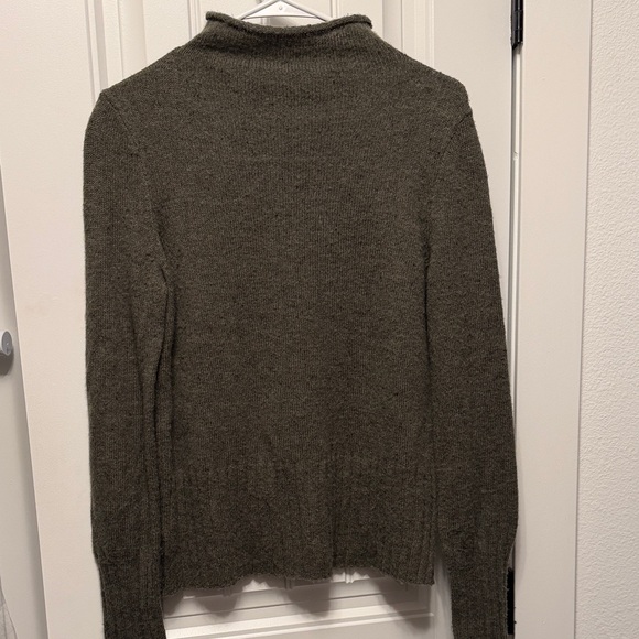 Madewell Sweaters - Madewell Olive Mock Neck oversized ribbed long sleeve Sweater size Small